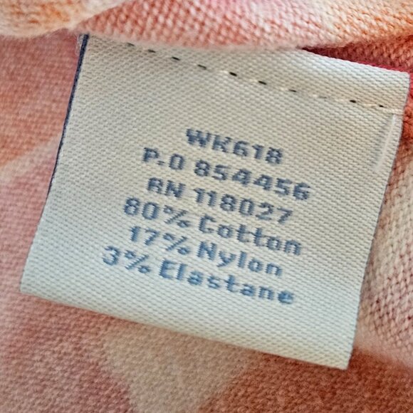 Boden Hearts Cardigan US 8 M Orange Pink Lightweight Colorful Maximalism - Picture 7 of 8